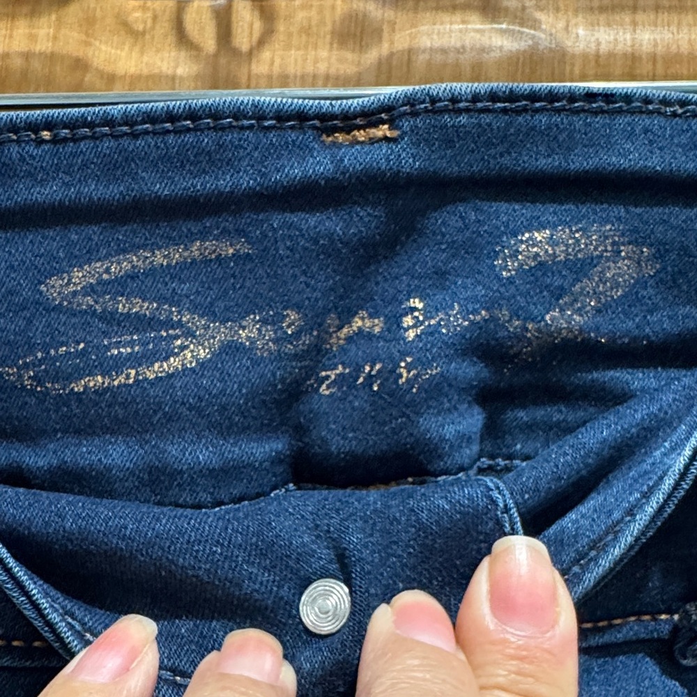 Seven7 High Rise Women's Jeans in Dark Blue - Picture 2 of 7